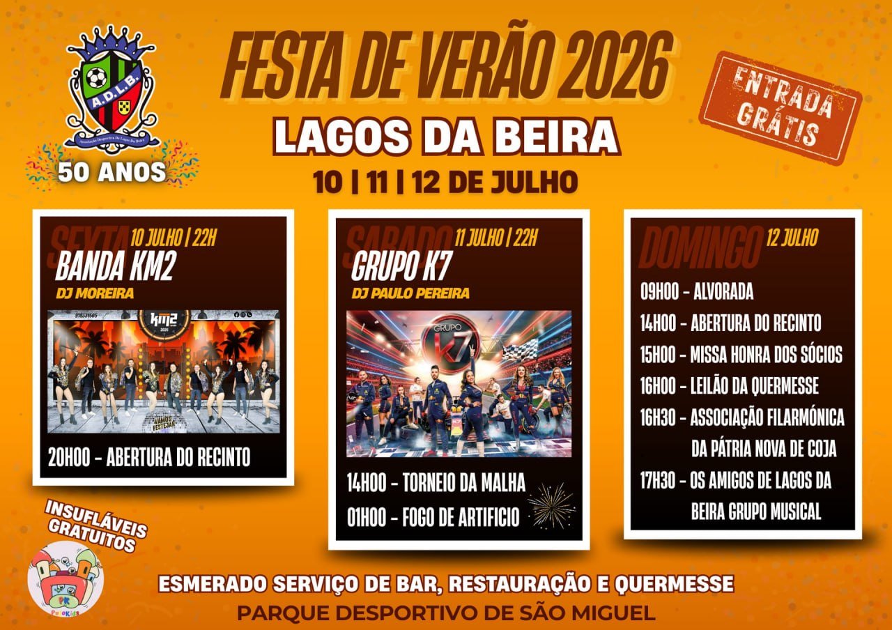 Festa de Verão 2026 - Lagos da Beira — event image