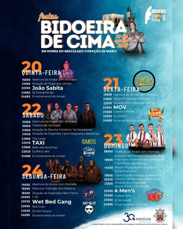 Festa em honra de Imaculado Coração de Maria 2026 — event image