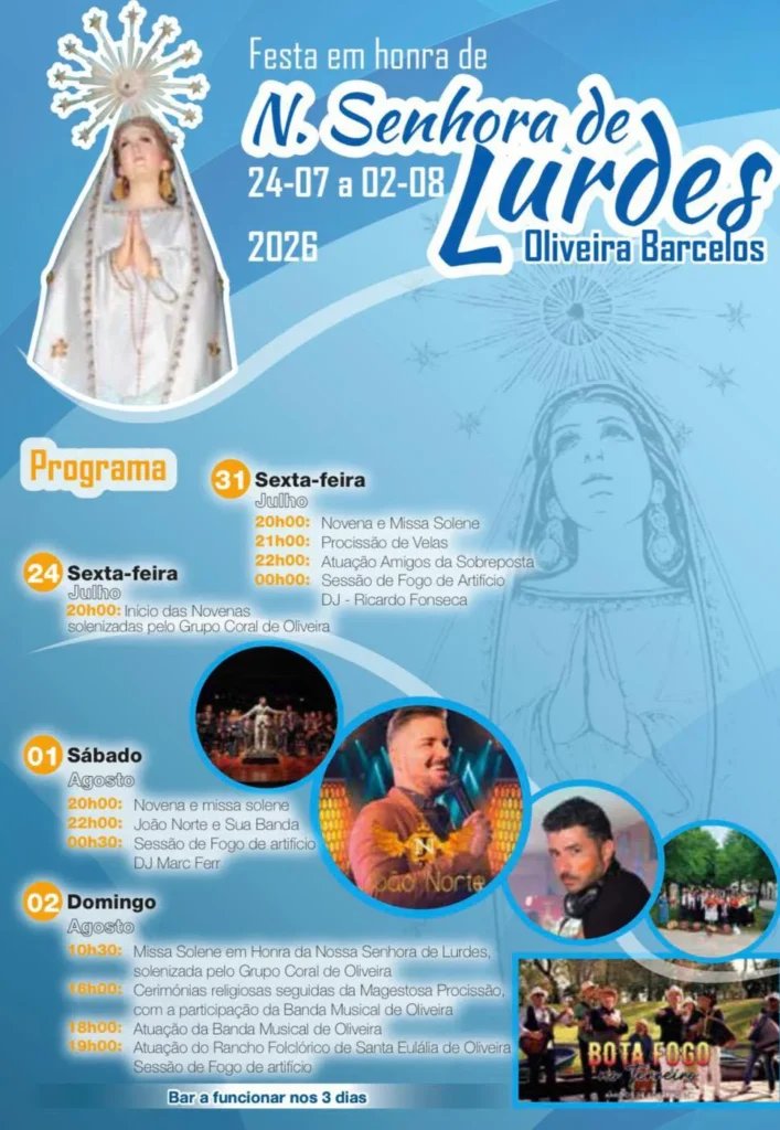 Festa em honra de N. Senhora de Lurdes 2026 — event image