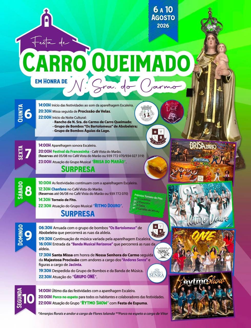 Festa em honra de N. Sra. do Carmo 2026 — event image