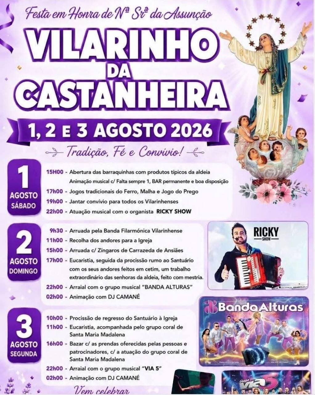 Festa em honra de Nª Srª da Assunção 2026 — event image