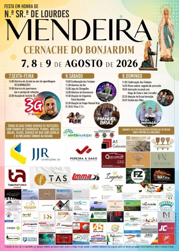 Festa em honra de N.ª Sr.ª de Lourdes 2026 — event image