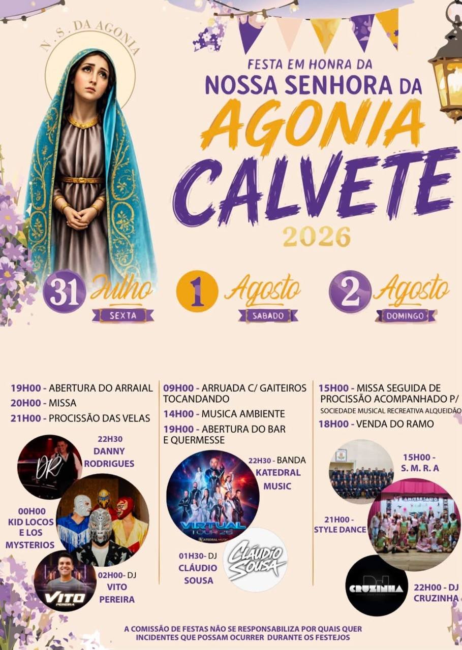 Festa em honra de Nossa Senhora da Agonia 2026 — event image