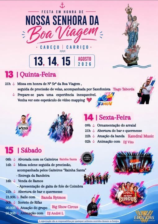 Festa em honra de Nossa Senhora da Boa Viagem 2026 — event image