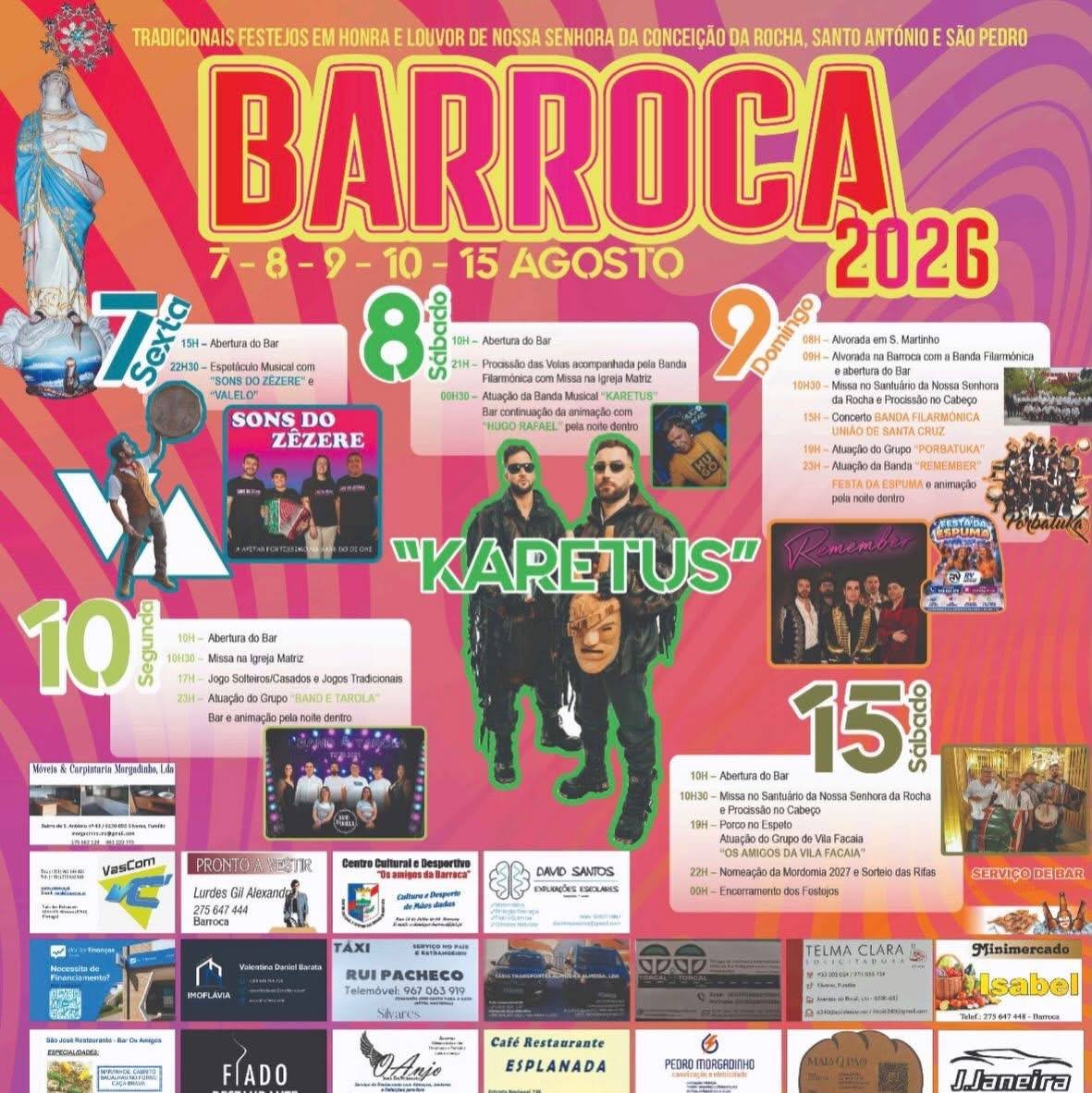 Festa em honra de Nossa Senhora da Conceição da Rocha, Santo António e São Pedro 2026 — event image