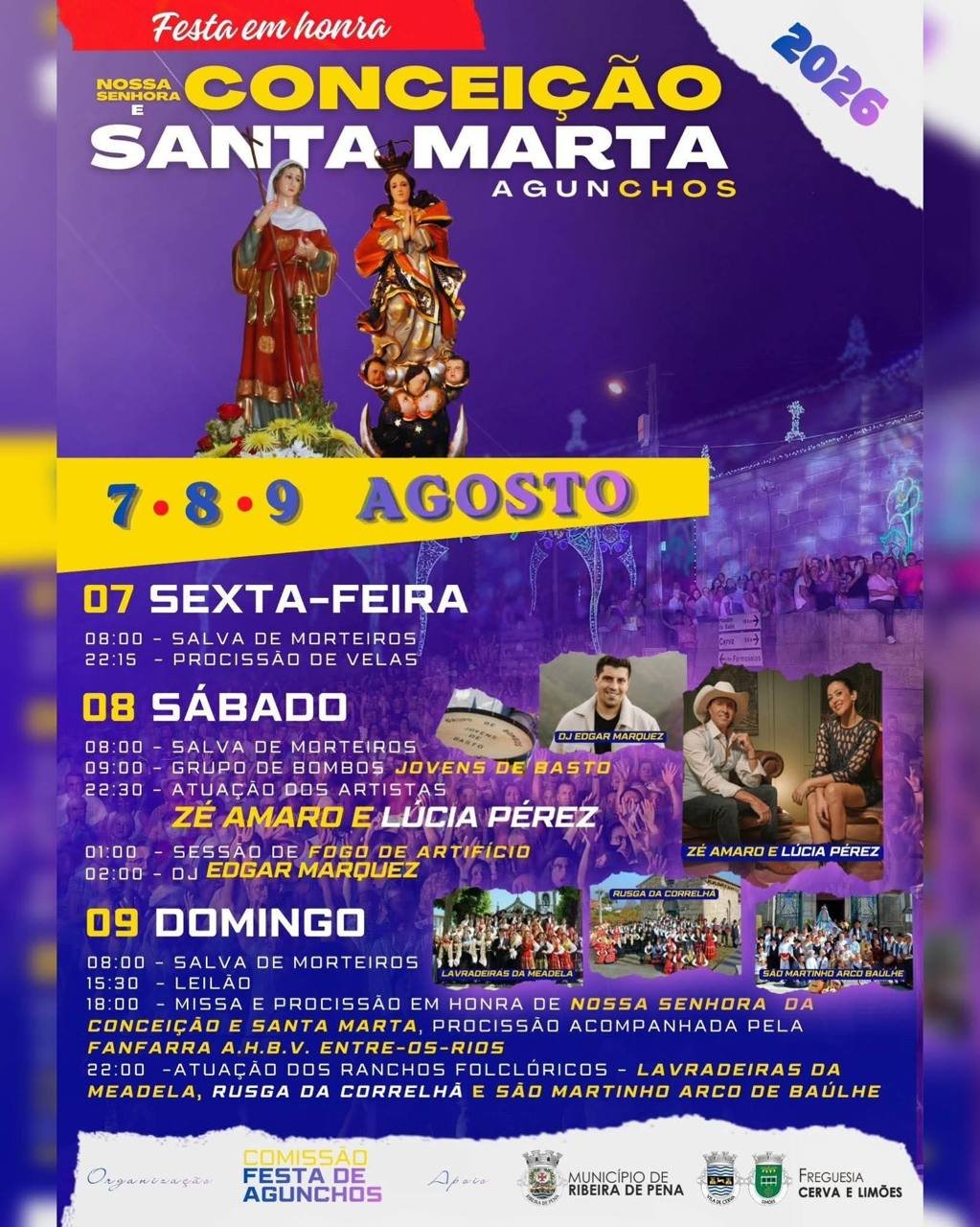Festa em honra de Nossa Senhora da Conceição e Santa Marta 2026 — event image