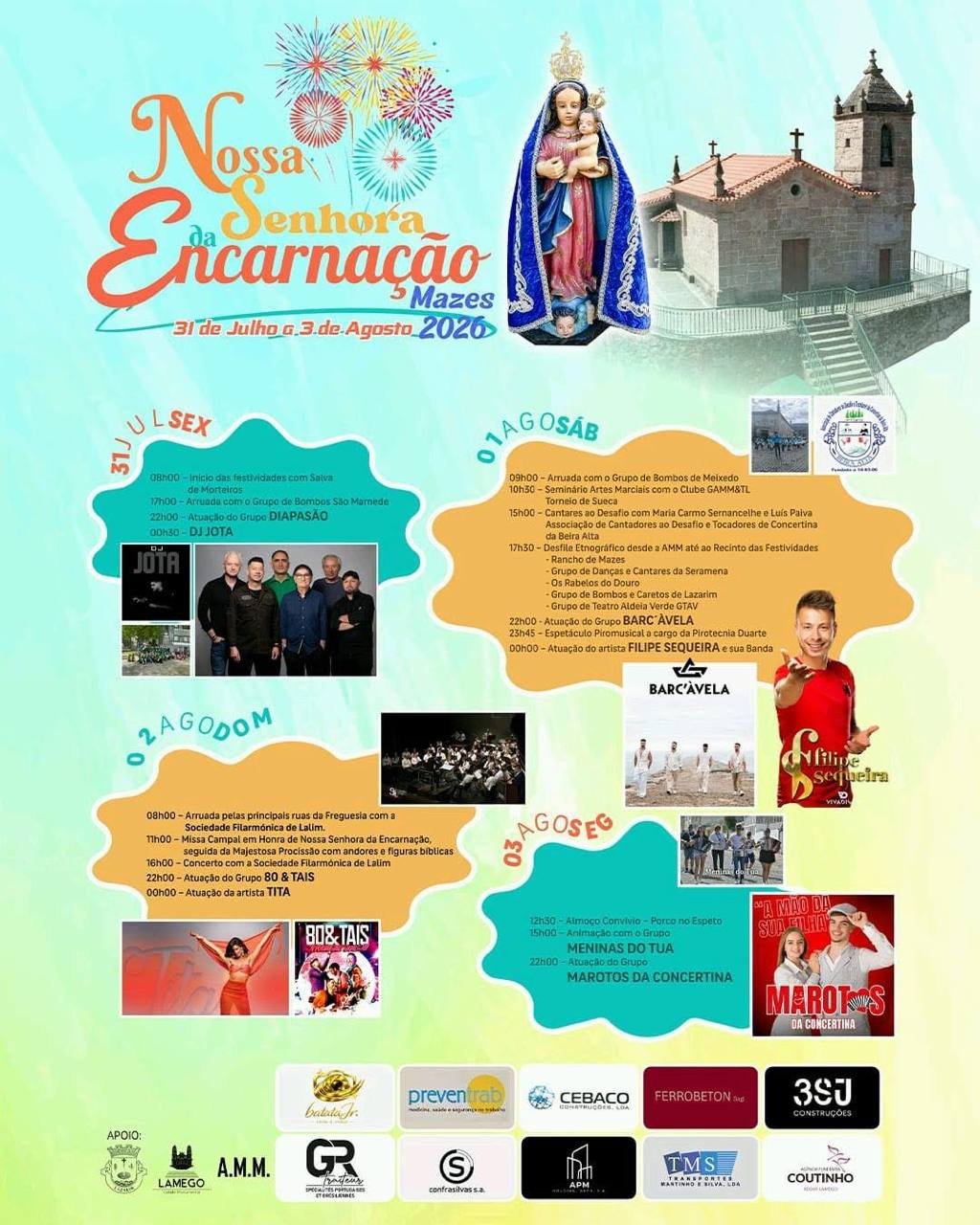 Festa em honra de Nossa Senhora da Encarnação 2026 — event image