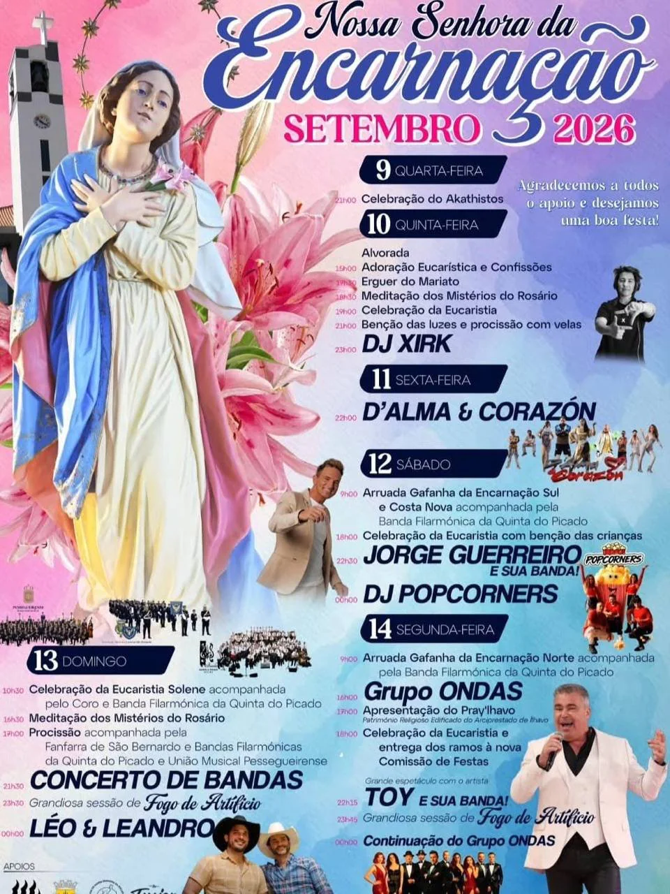 Festa em honra de Nossa Senhora da Encarnação 2026 — event image