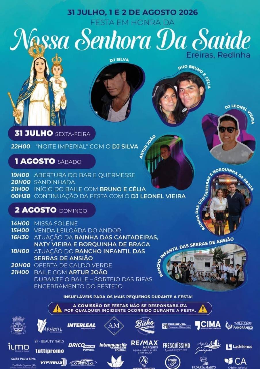 Festa em honra de Nossa Senhora Da Saúde 2026 - Ereiras — event image