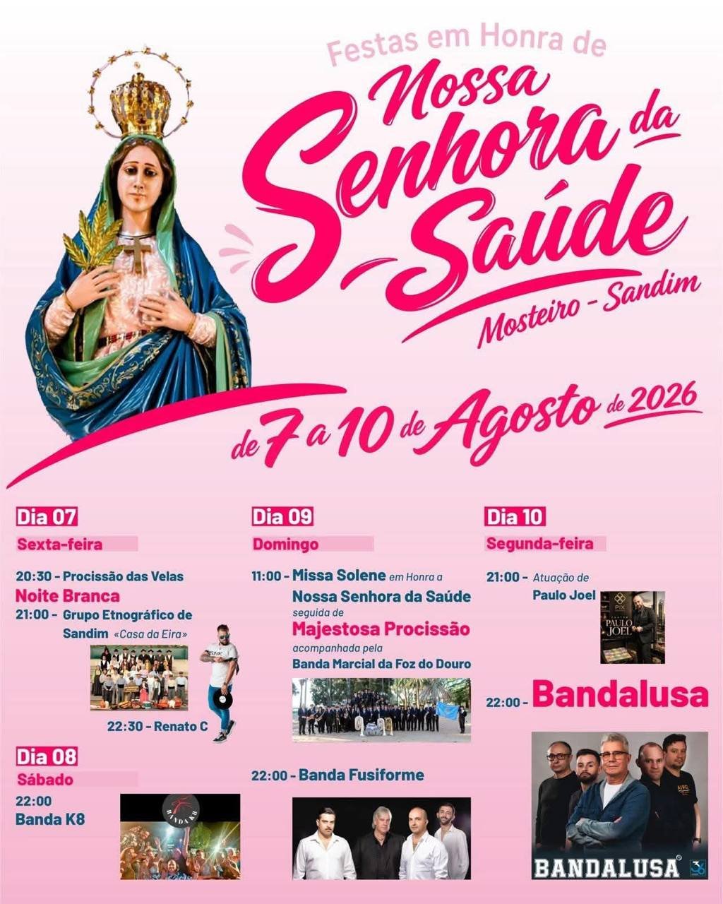Festa em honra de Nossa Senhora da Saúde 2026 — event image