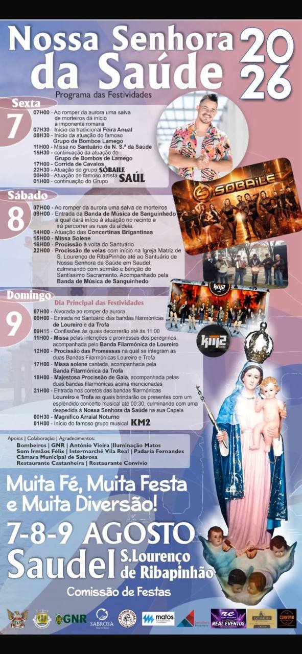 Festa em honra de Nossa Senhora da Saúde 2026 — event image