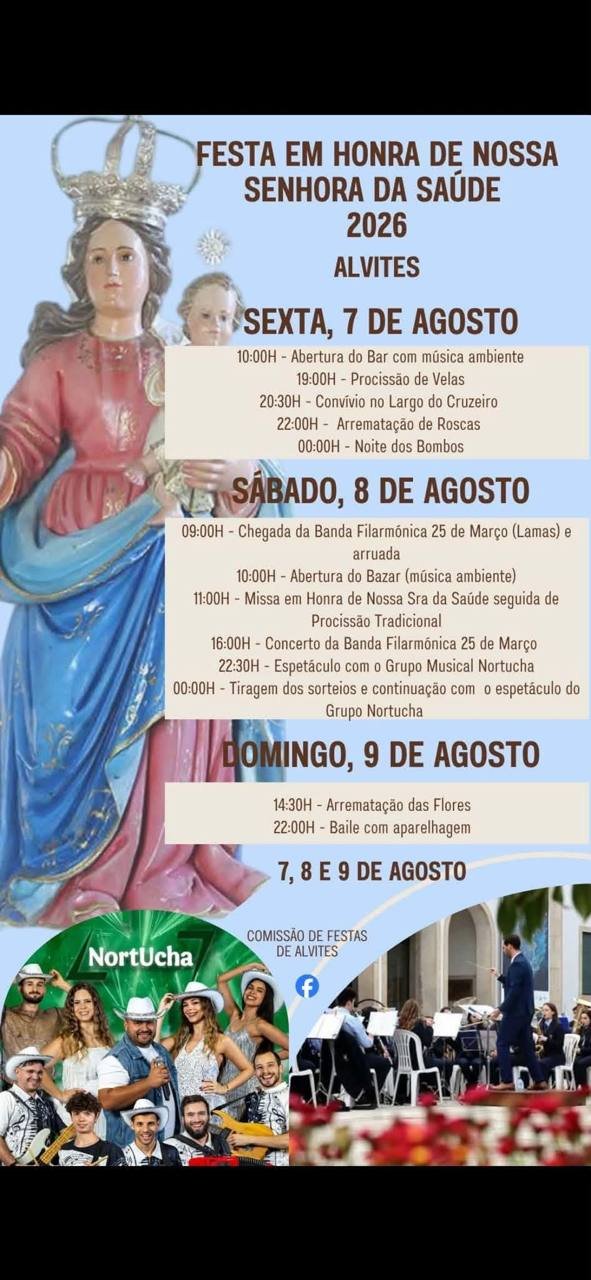 Festa em honra de Nossa Senhora da Saúde 2026 — event image