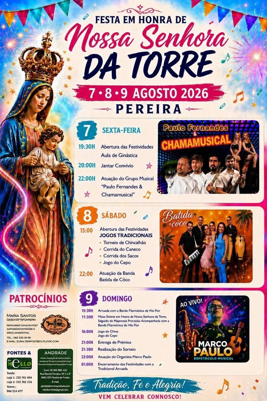 Festa em honra de Nossa Senhora da Torre 2026 — event image