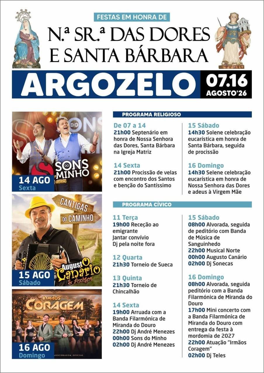 Festa em honra de Nossa Senhora das Dores e Santa Bárbara 2026 — event image