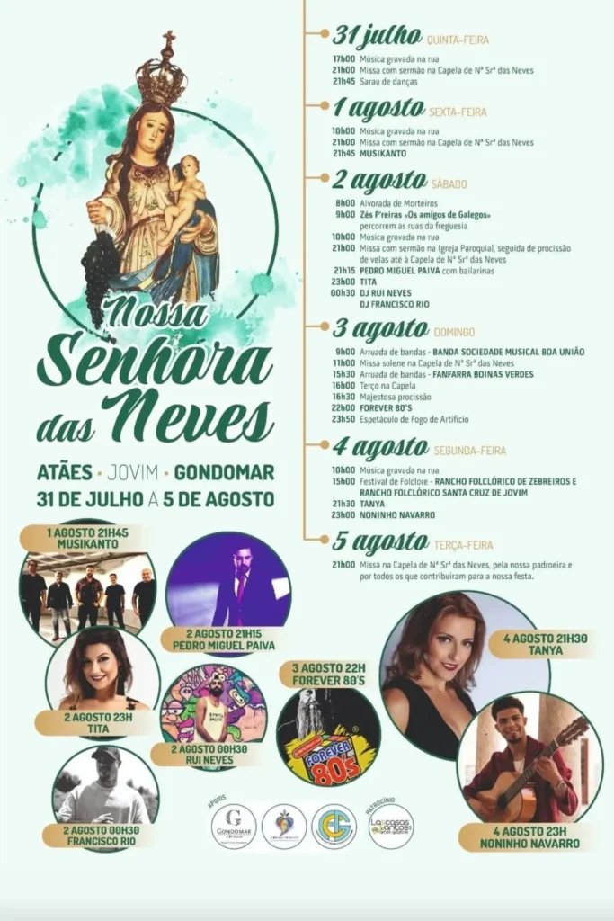 Festa em honra de Nossa Senhora das Neves 2026 — event image
