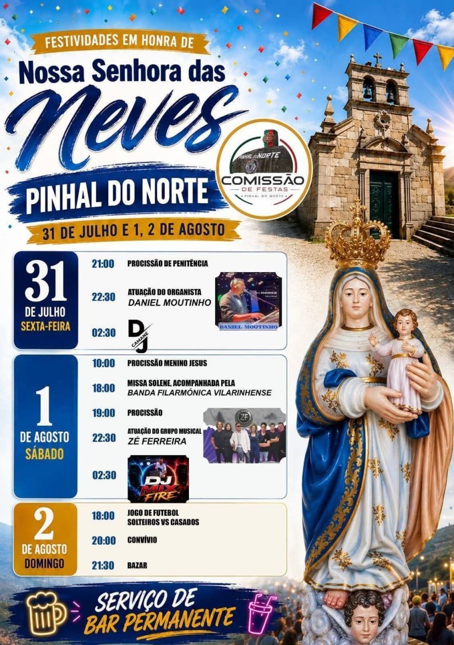 Festa em honra de Nossa Senhora das Neves 2026 — event image