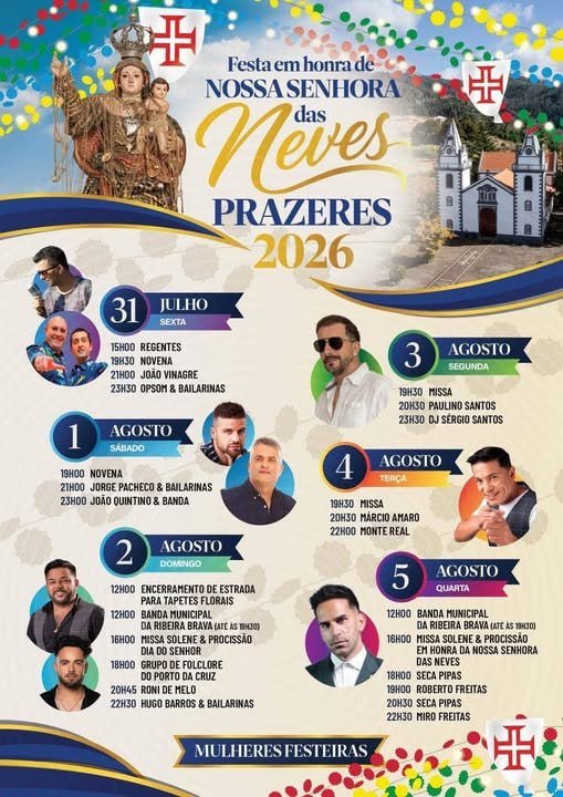 Festa em honra de Nossa Senhora das Neves 2026 — event image