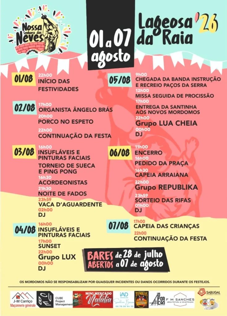 Festa em honra de Nossa Senhora das Neves 2026 — event image