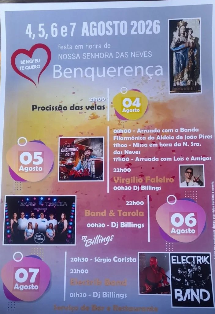 Festa em honra de Nossa Senhora das Neves 2026 — event image