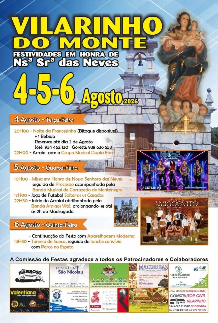 Festa em honra de Nossa Senhora das Neves 2026 — event image
