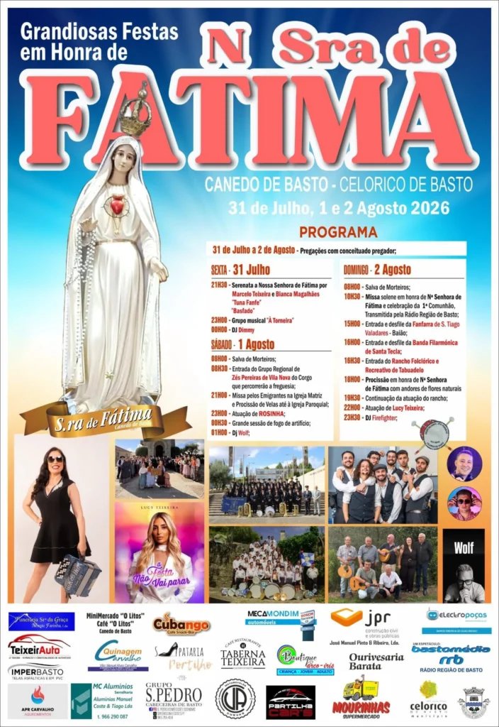 Festa em honra de Nossa Senhora de Fátima 2026 — event image