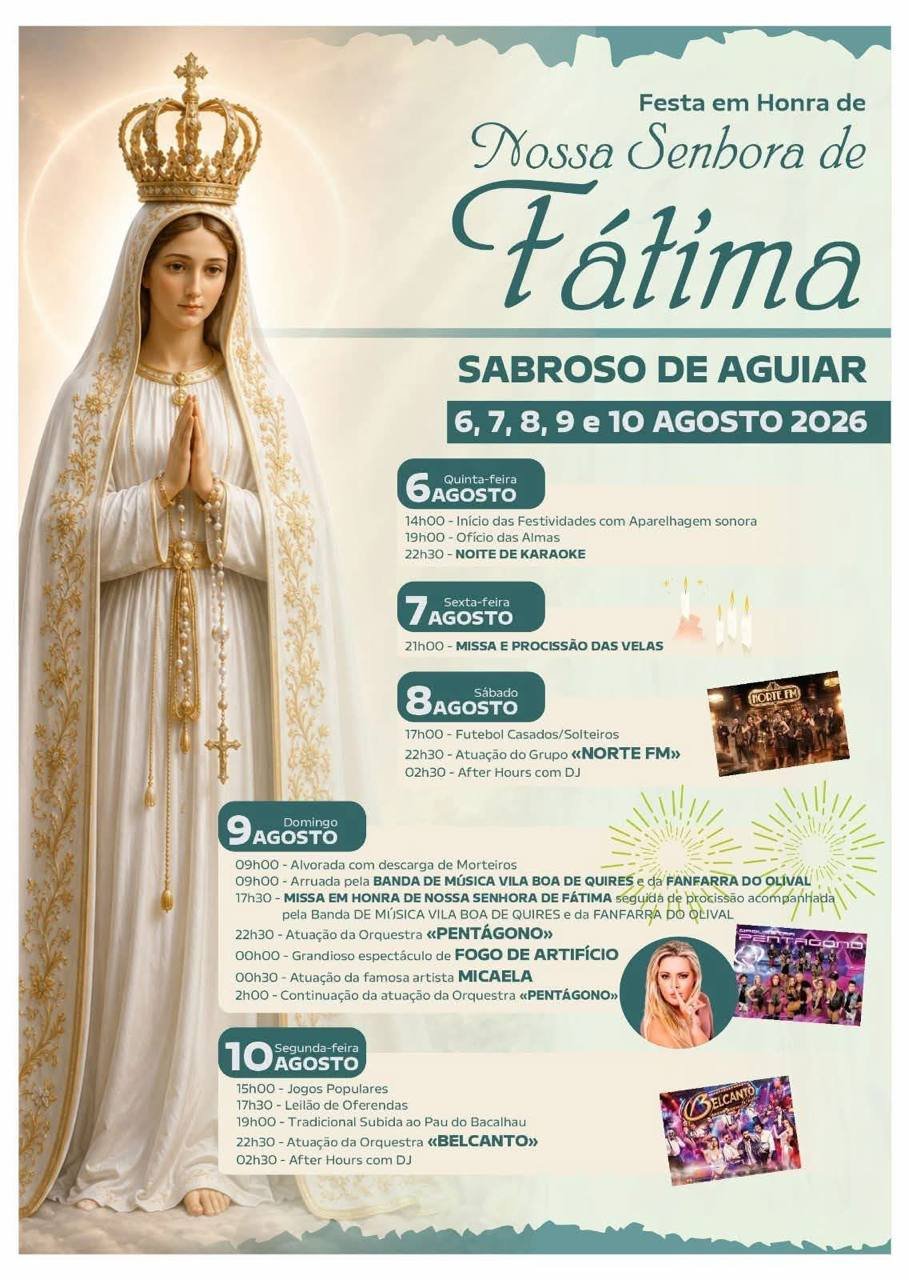 Festa em honra de Nossa Senhora de Fátima 2026 — event image