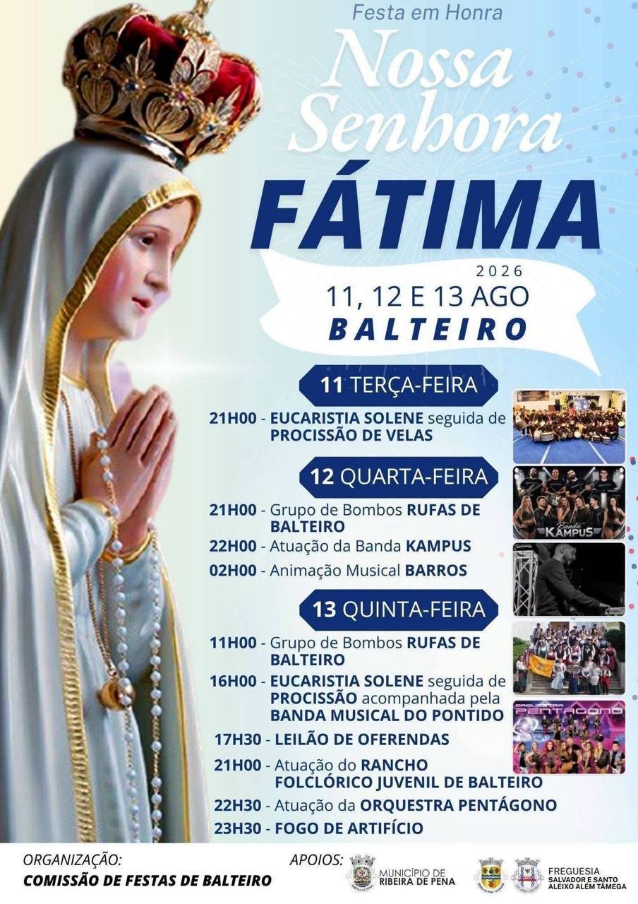 Festa em honra de Nossa Senhora de Fátima 2026 — event image