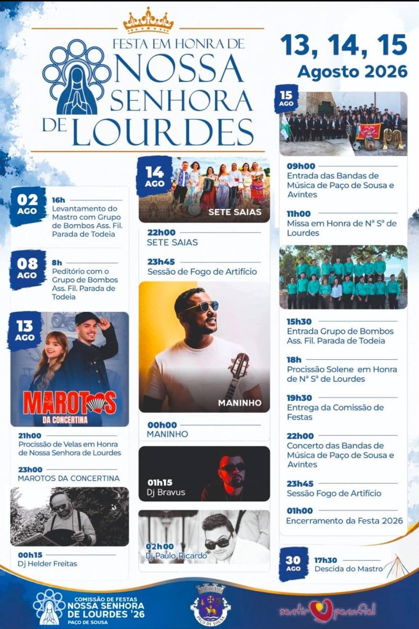 Festa em honra de Nossa Senhora de Lourdes 2026 — event image