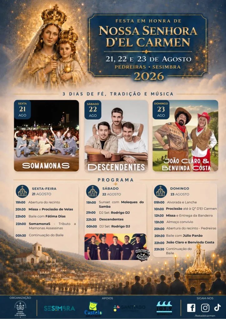 Festa em honra de Nossa Senhora D'El Carmen 2026 — event image