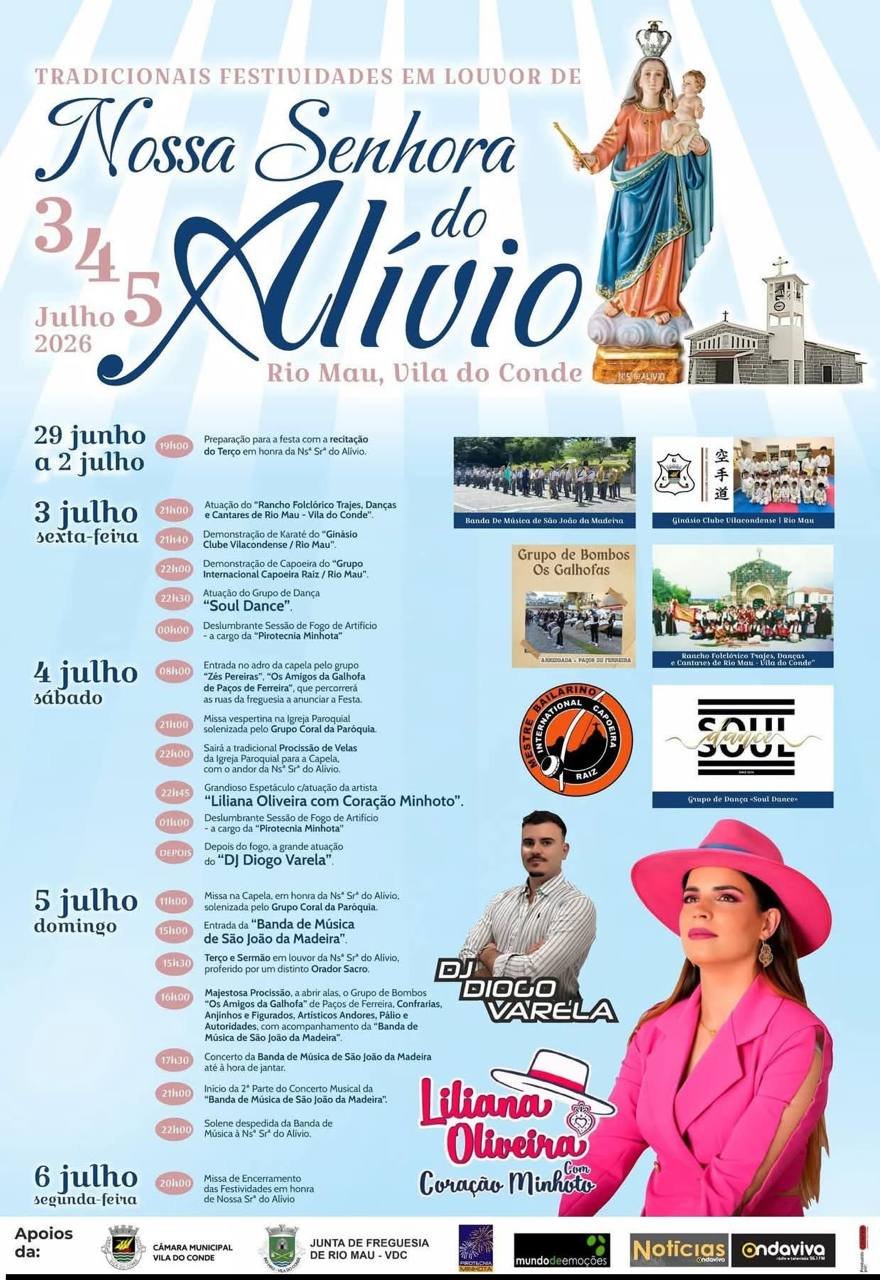 Festa em honra de Nossa Senhora do Alívio 2026 — event image