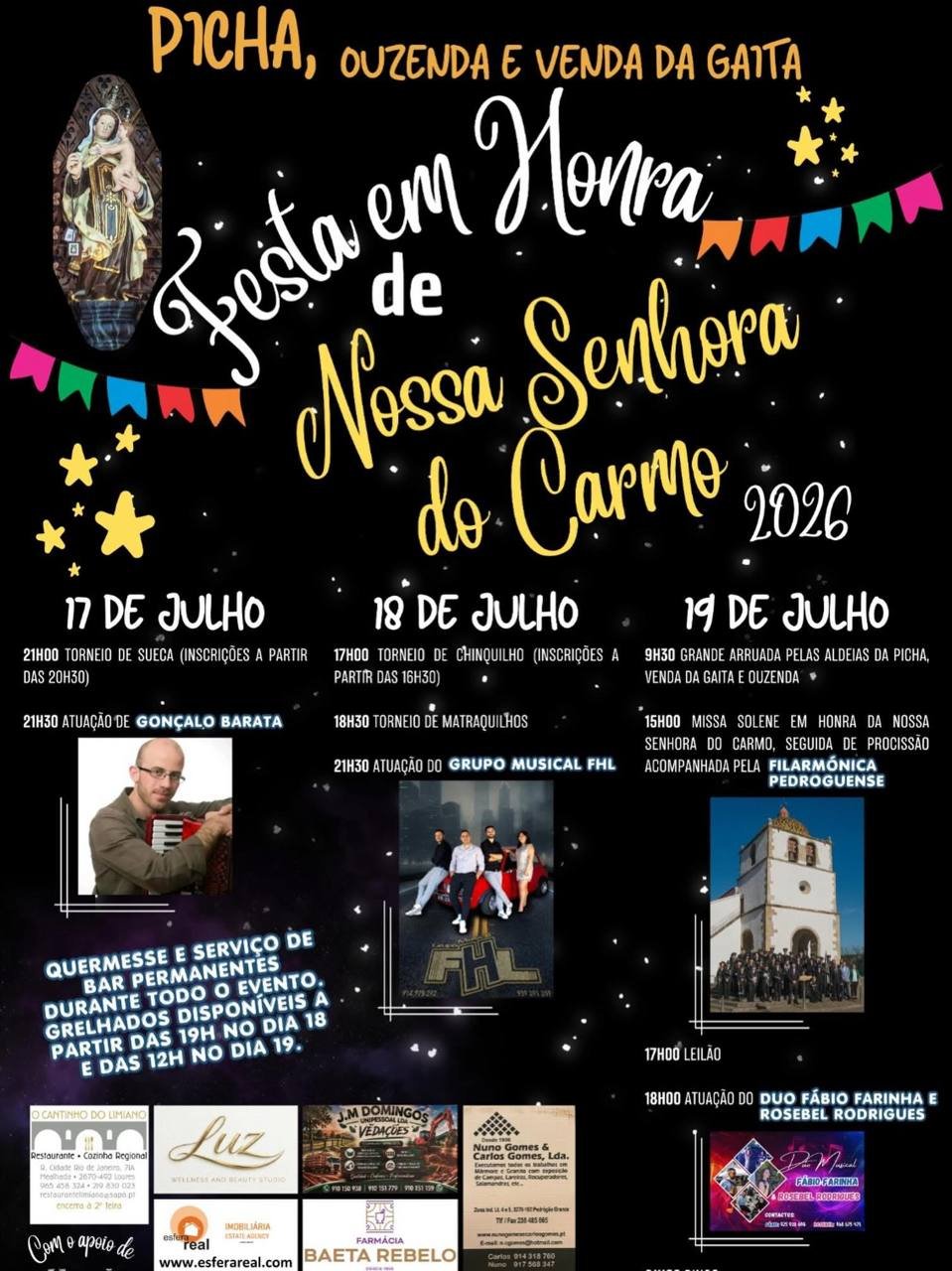 Festa em honra de Nossa Senhora do Carmo 2026 - Picha — event image