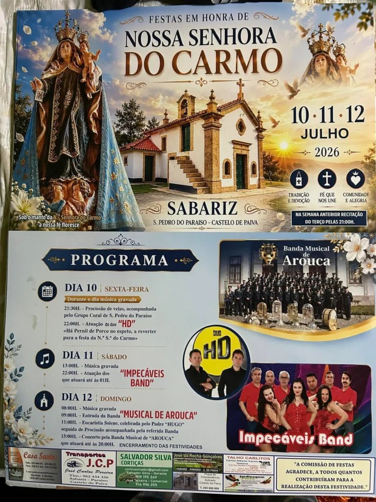 Festa em honra de Nossa Senhora do Carmo 2026 — event image
