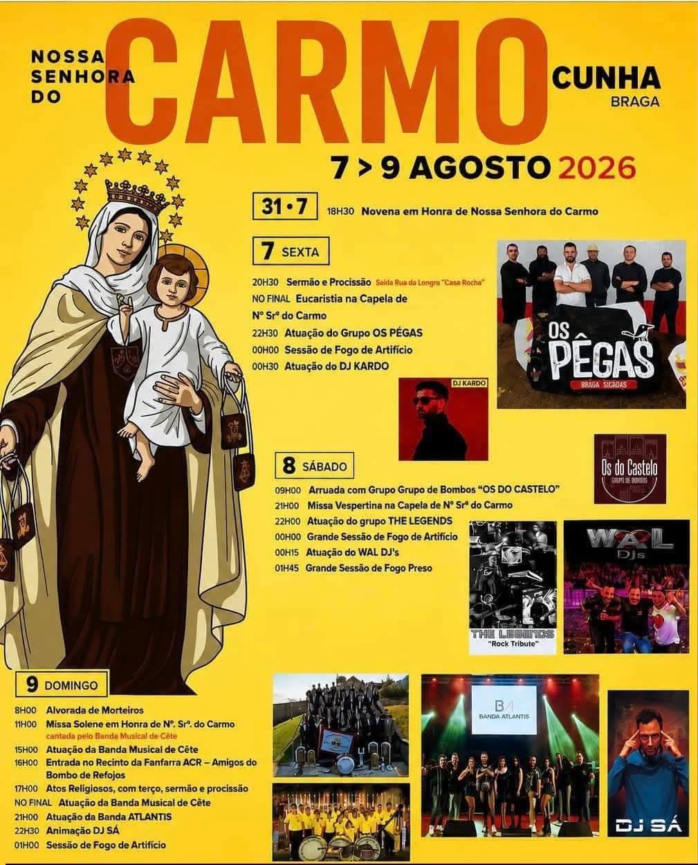 Festa em honra de Nossa Senhora do Carmo 2026 — event image