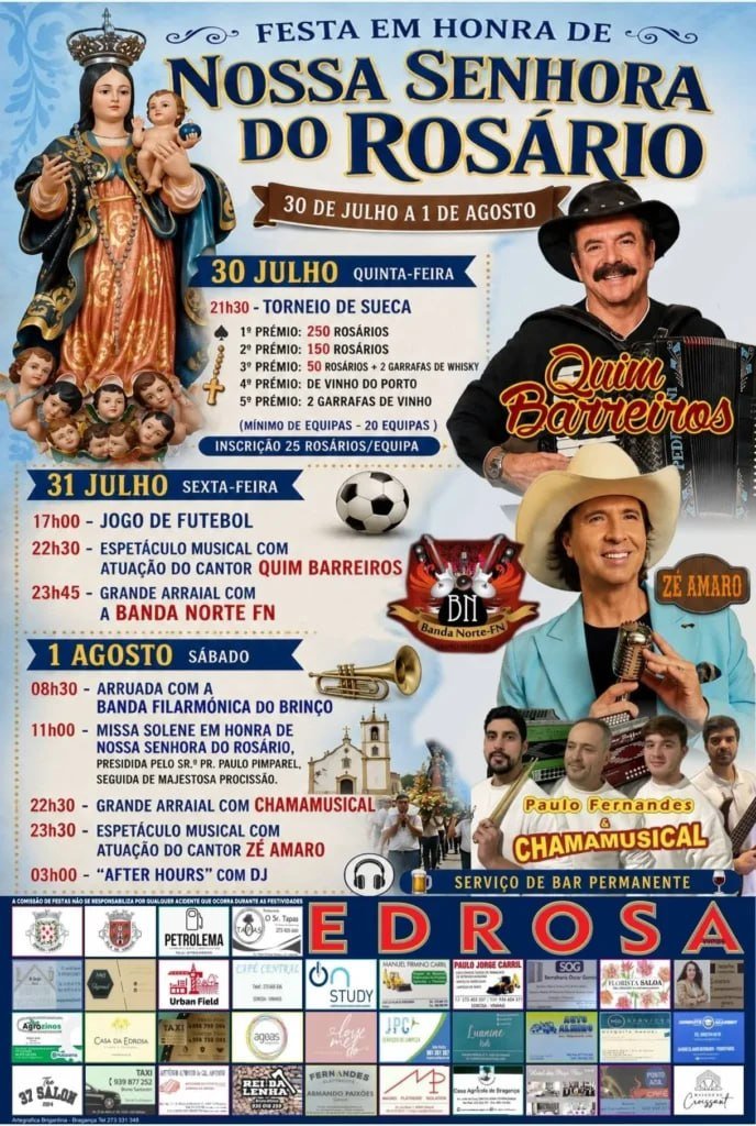 Festa em honra de Nossa Senhora do Rosário 2026 — event image