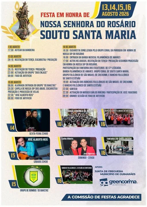Festa em honra de Nossa Senhora do Rosário 2026 — event image