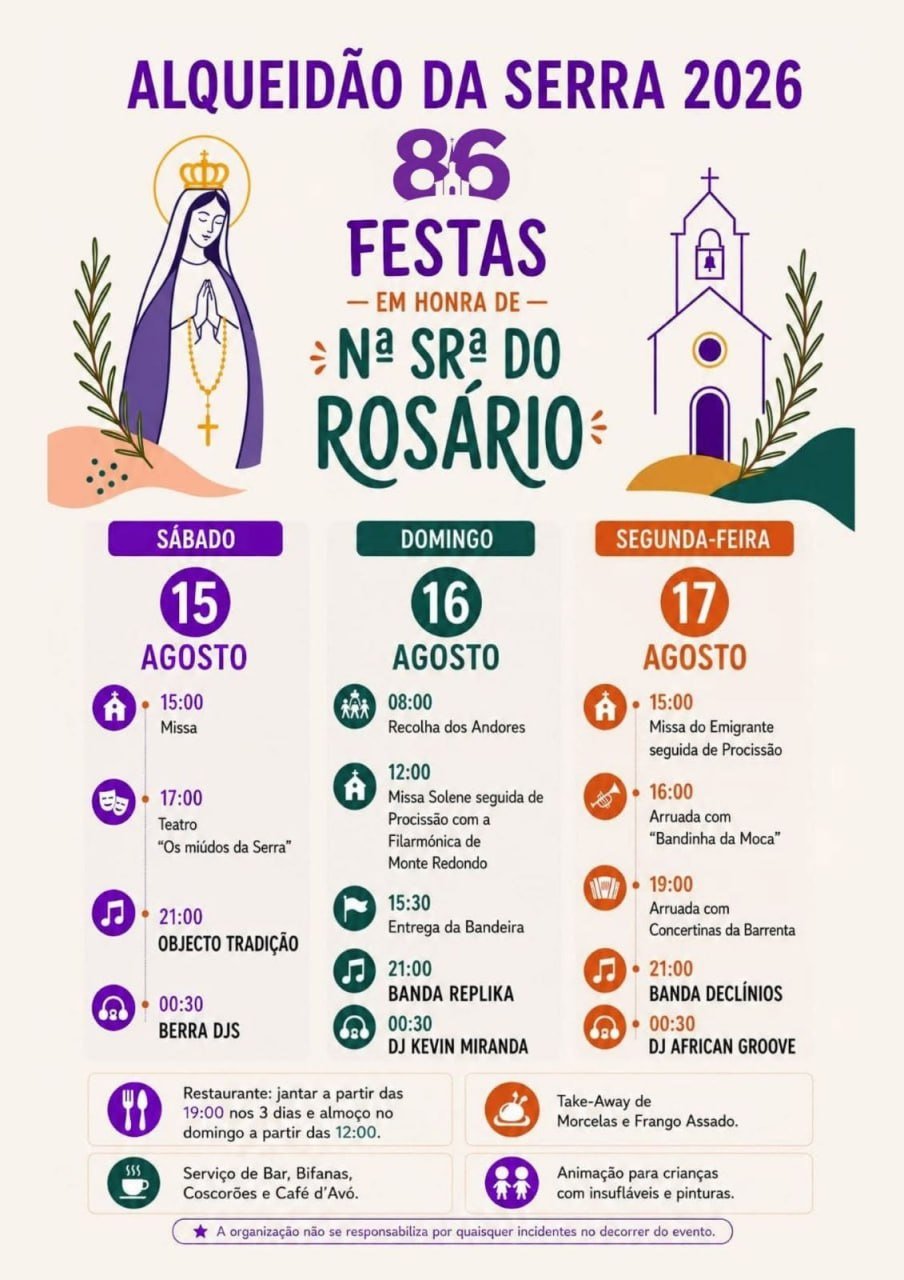 Festa em honra de Nossa Senhora do Rosário 2026 — event image
