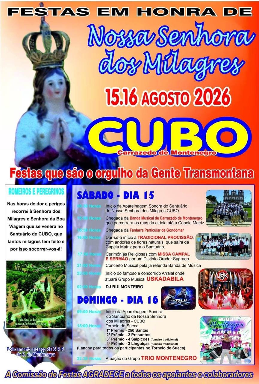 Festa em honra de Nossa Senhora dos Milagres 2026 — event image