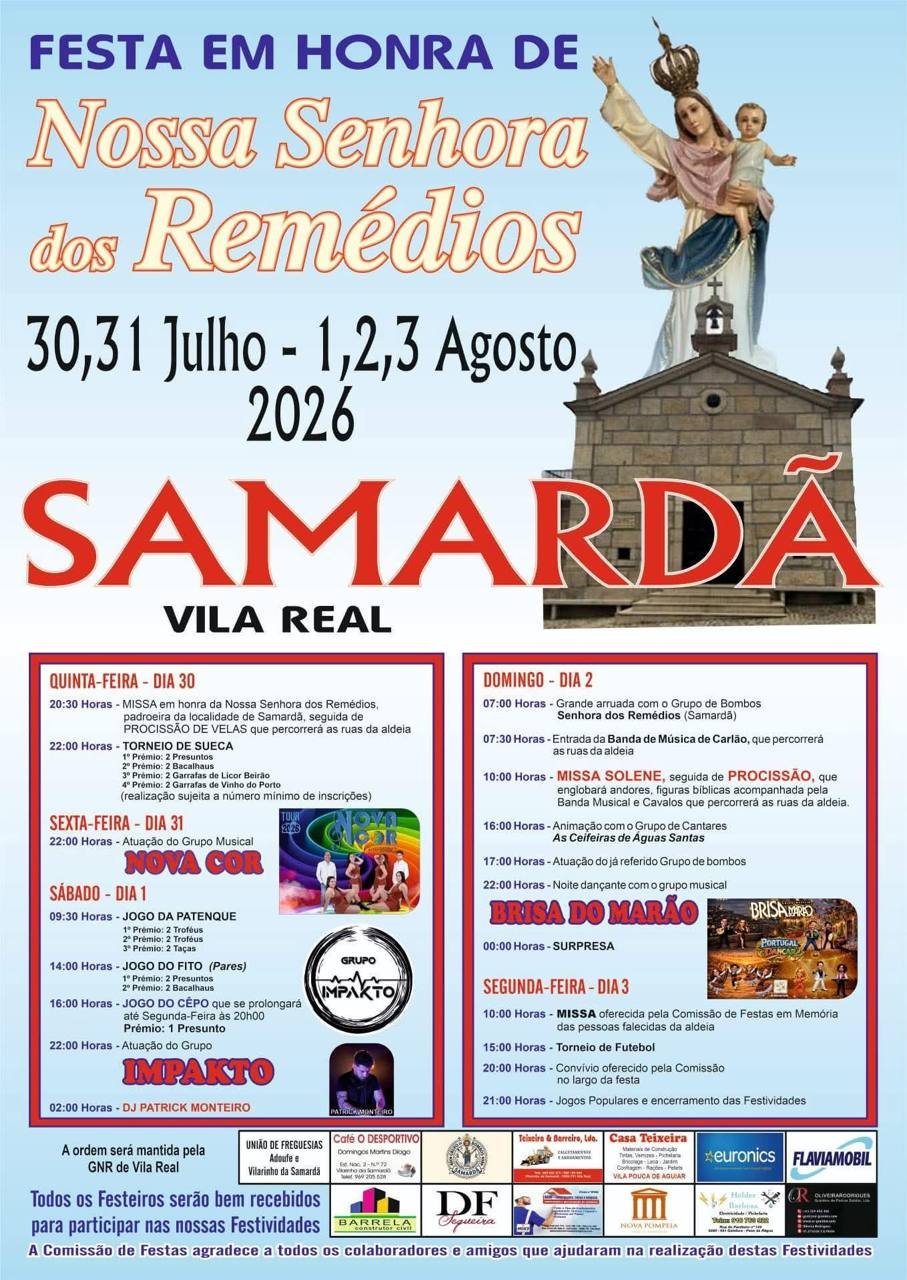 Festa em honra de Nossa Senhora dos Remédios 2026 — event image