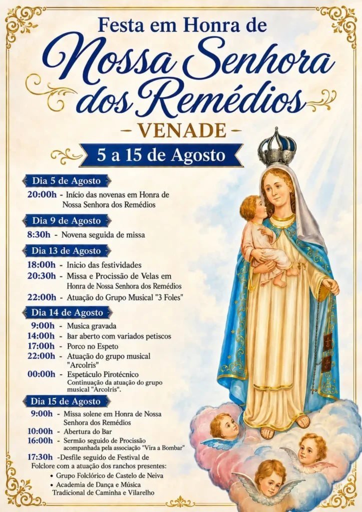 Festa em honra de Nossa Senhora dos Remédios 2026 — event image