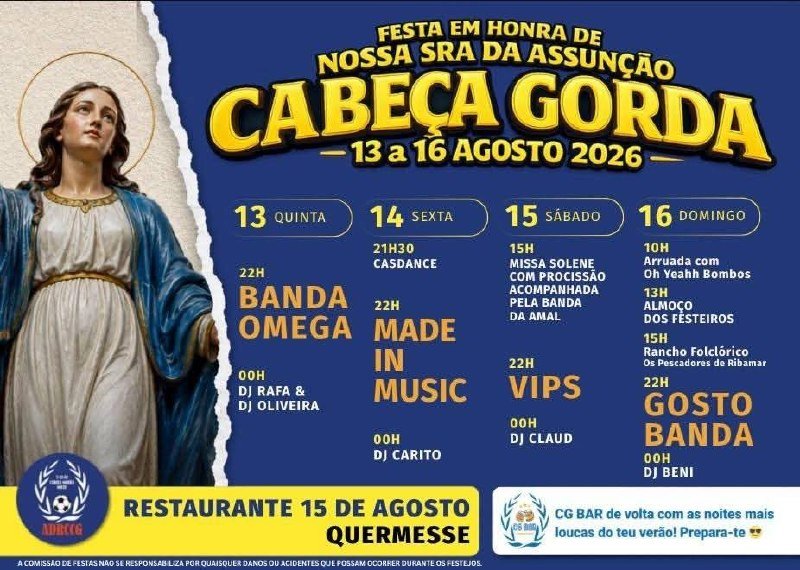 Festa em honra de Nossa Sra da Assunção 2026 — event image