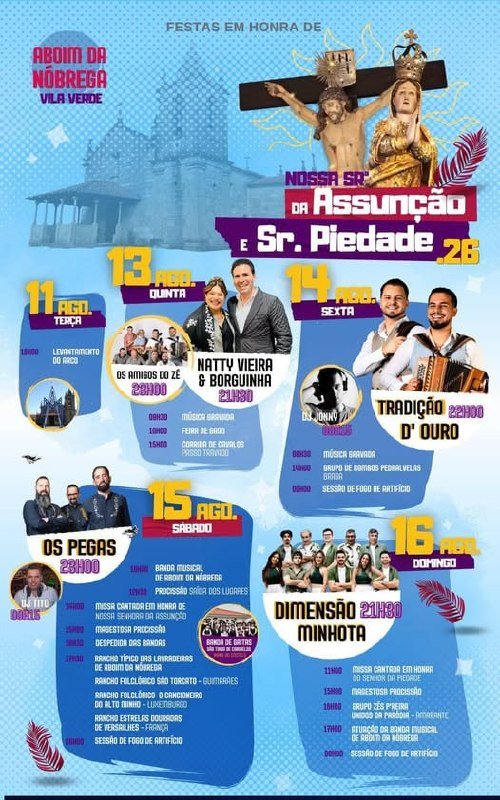 Festa em honra de Nossa Srª da Assunção e Sr. Piedade 2026 — event image