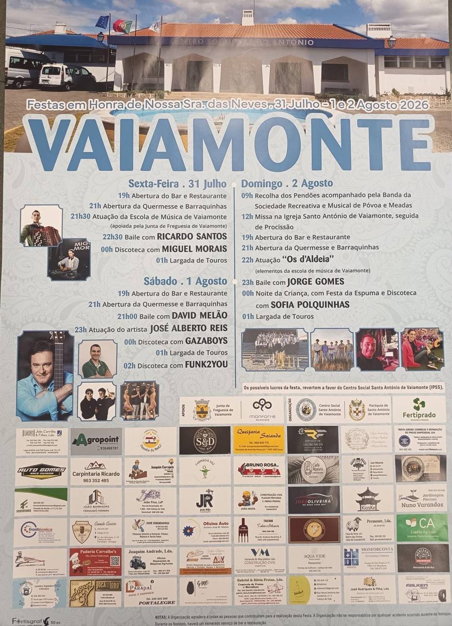 Festa em honra de Nossa Sra. das Neves 2026 — event image