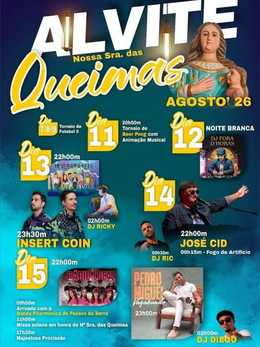 Festa em honra de Nossa Sra. das Queimas 2026 — event image