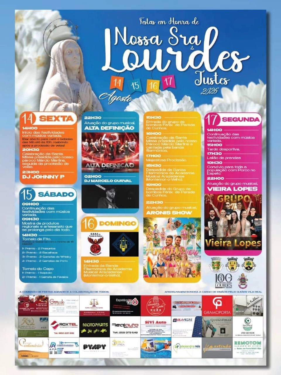 Festa em honra de Nossa Sra de Lourdes 2026 — event image