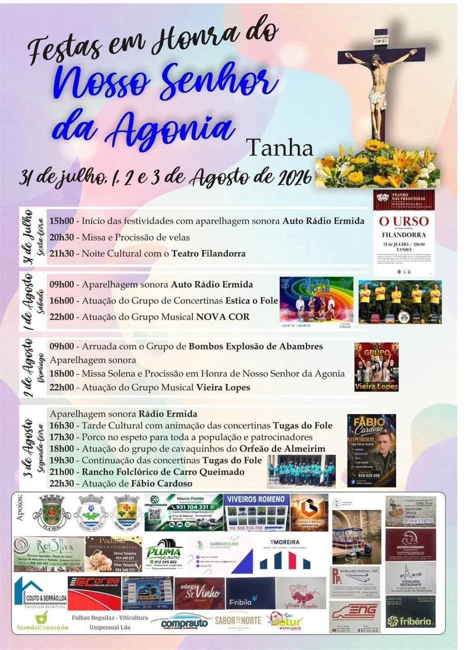 Festa em honra de Nosso Senhor da Agonia 2026 — event image