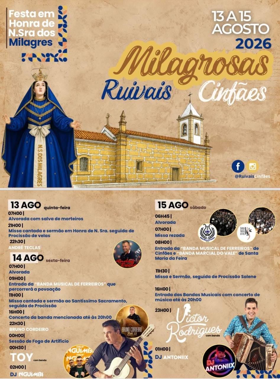 Festa em honra de N.Sra dos Milagres 2026 — event image