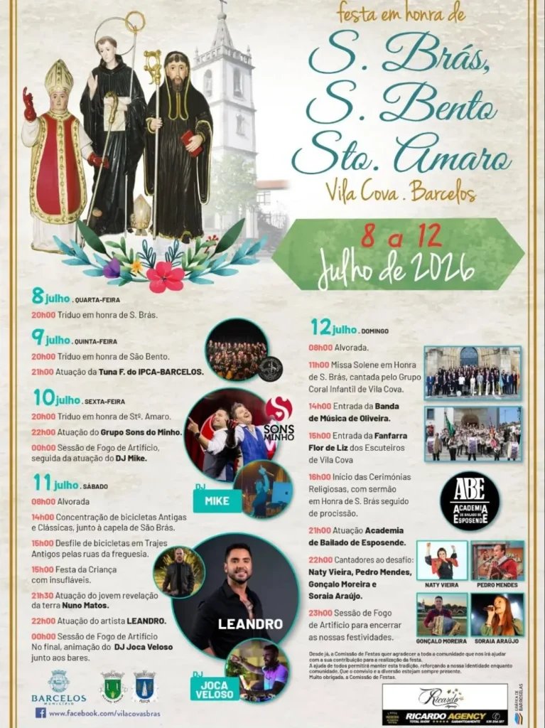 Festa em honra de S. Brás, S. Bento, Sto. Amaro 2026 — event image
