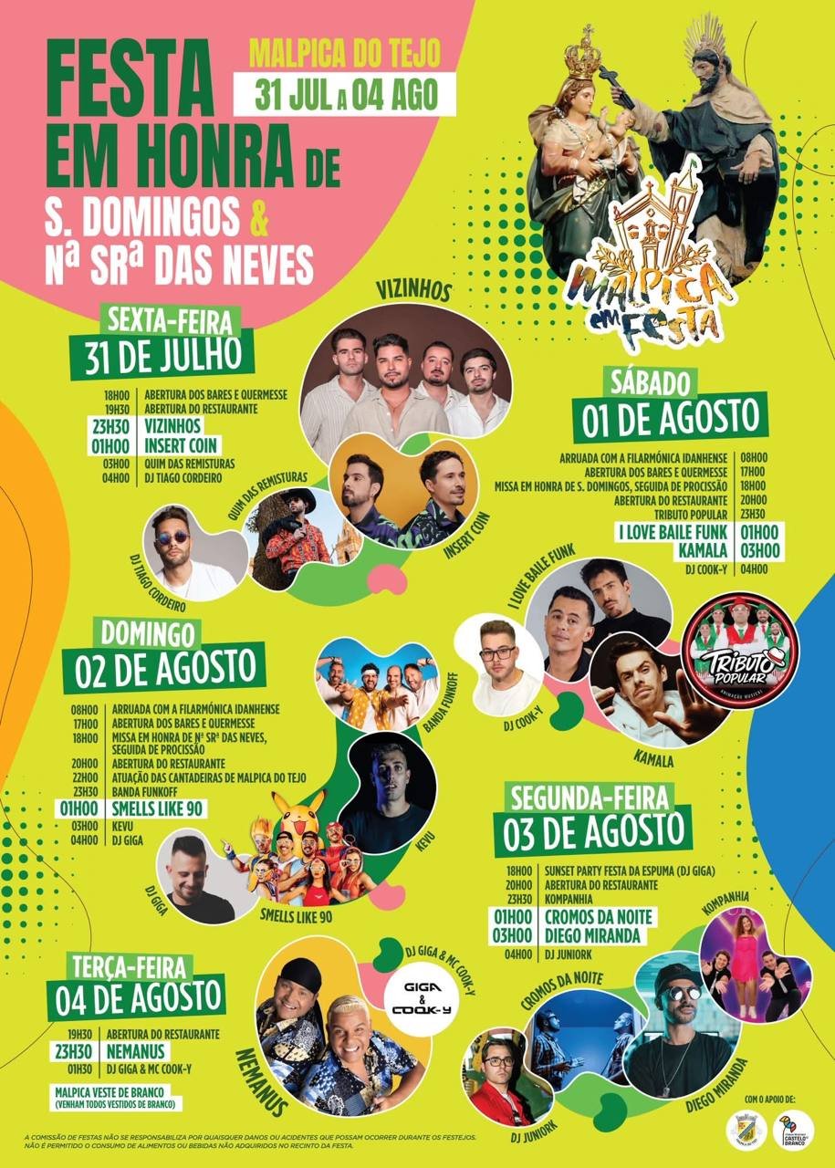 Festa em honra de S. Domingos e Nª Srª das Neves 2026 — event image