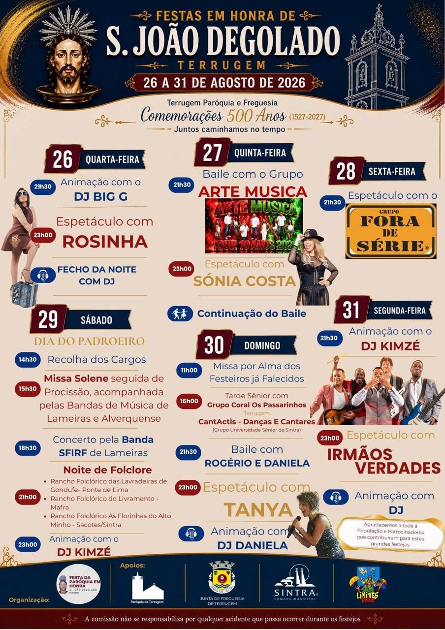 Festa em honra de S. João Degolado 2026 — event image