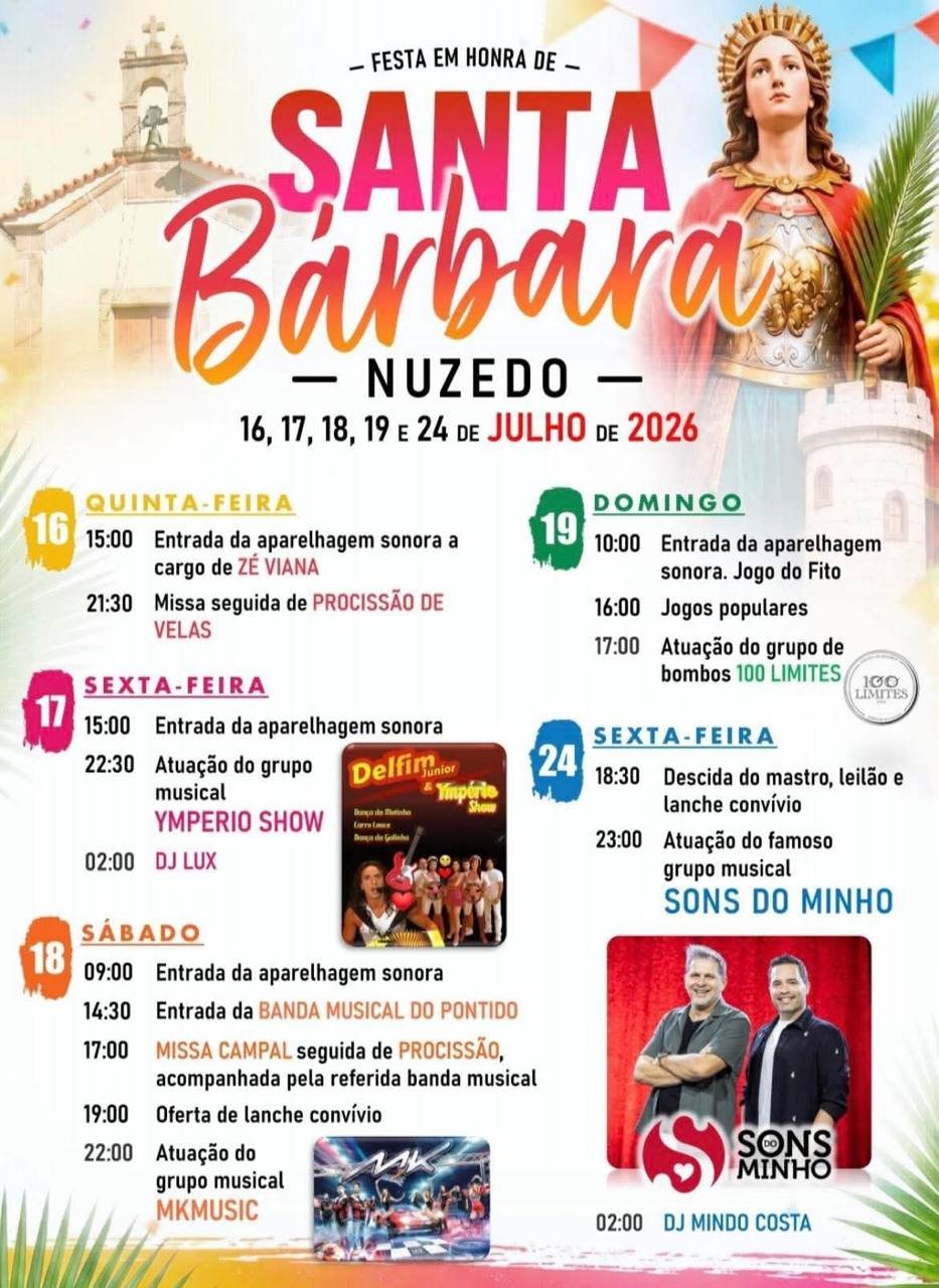 Festa em honra de Santa Bárbara 2026 — event image
